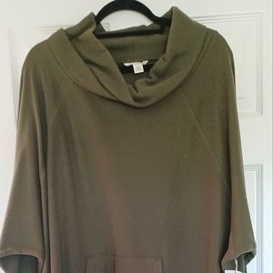 NWT 3X Caslon Olive Green Pull-Over